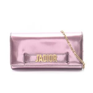 Christian Dior JA DIOR Shoulder Bag Leather Purple
